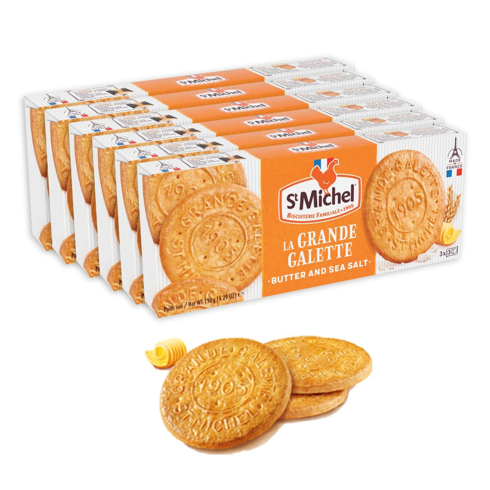 St Michel front packaging showing French butter cookies and origin benefit