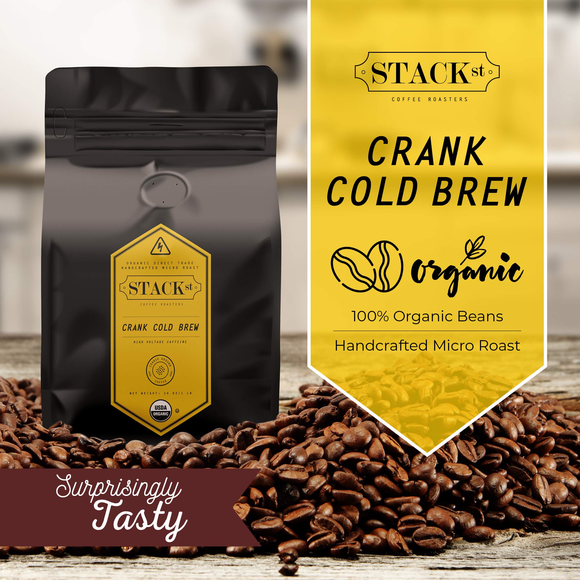 Stack Street cold brew steeping in mason jar delivering low-acidity concentrate