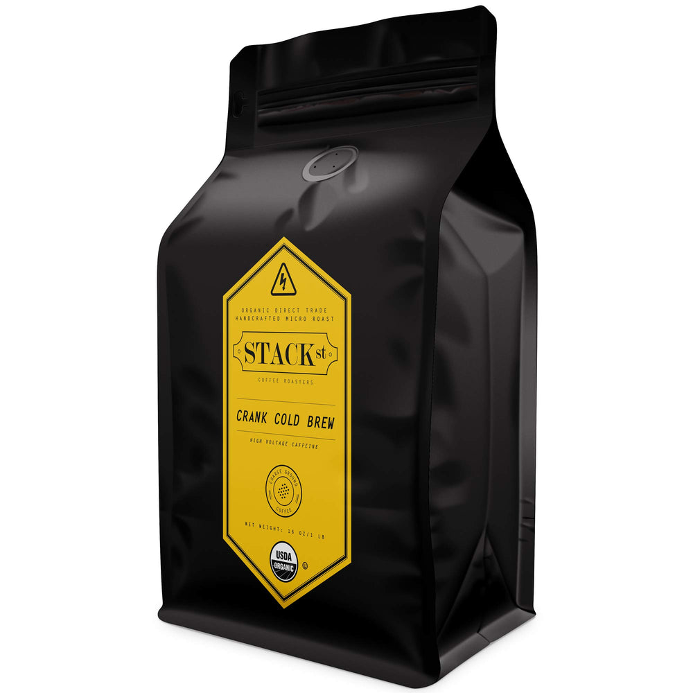 Stack Street coarse grind close-up showing large particles for smooth cold brew extraction