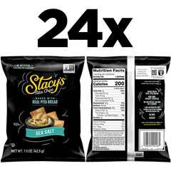 Close-up of Stacy's pita chip texture highlighting crisp bake and satisfying crunch