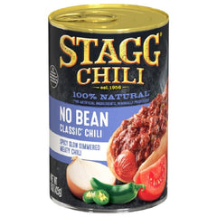 STAGG front can image showing label and size for easy identification