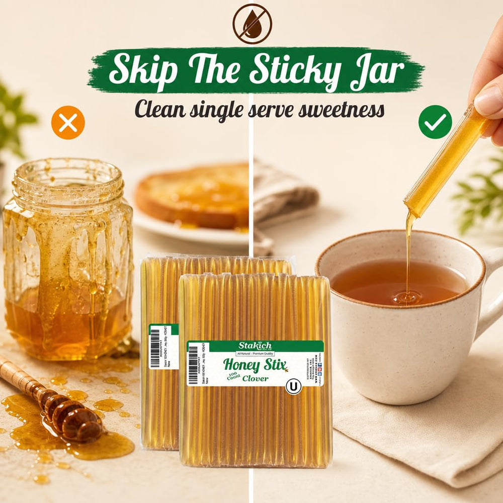 Stakich pack displayed in office breakroom offering easy single-serve use
