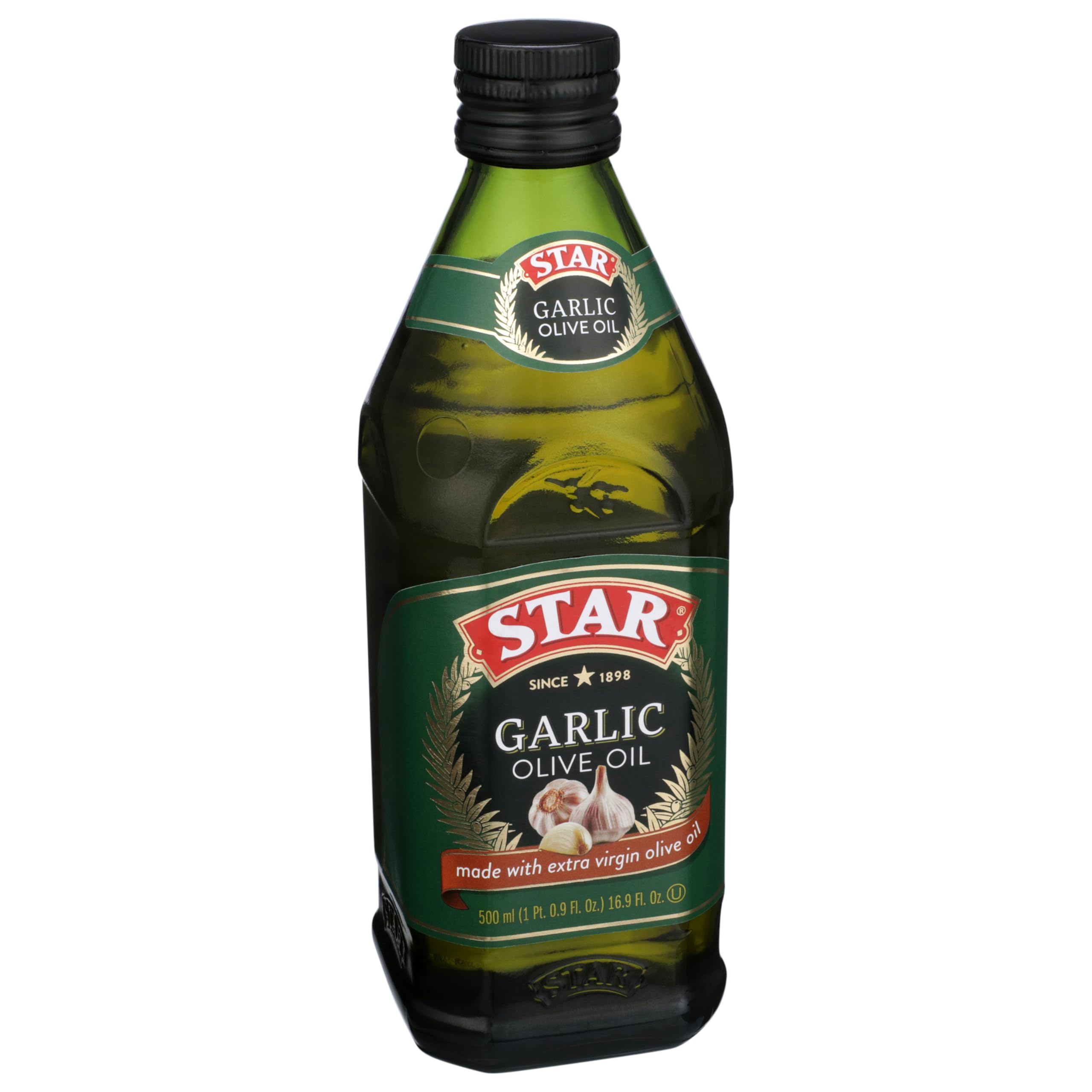 close-up of STAR garlic oil texture and golden color, highlighting cold-extracted quality