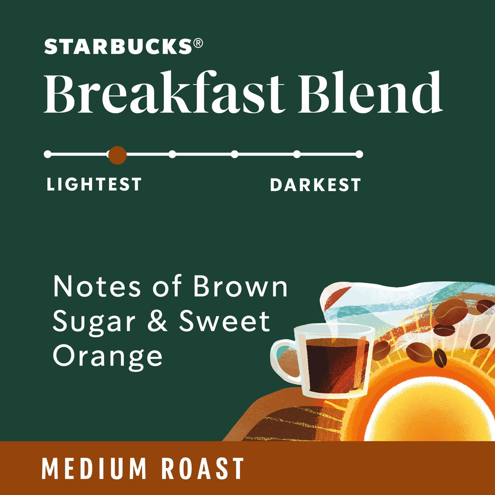 Starbucks Breakfast Blend being brewed in pour-over showcasing clean bright flavor