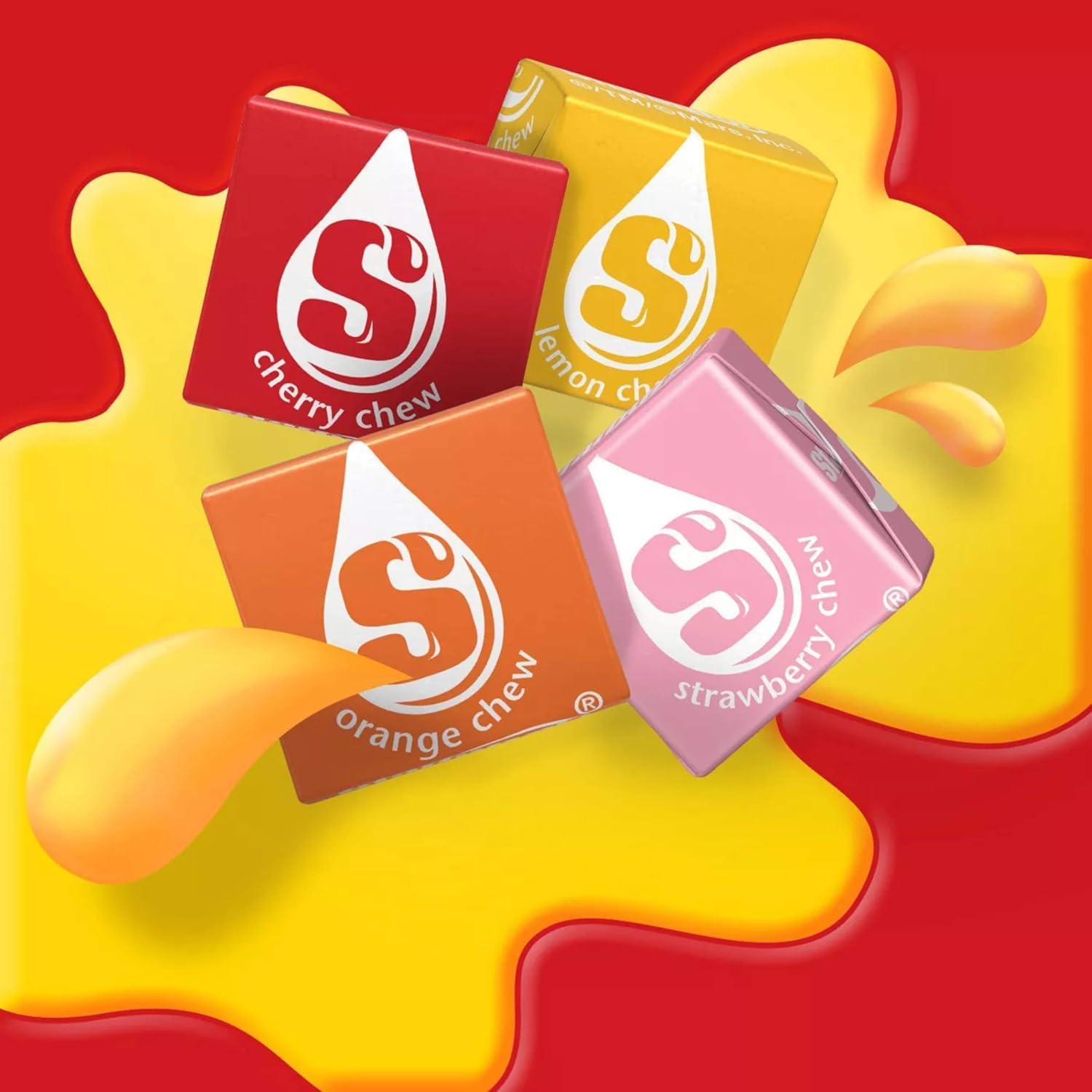 starburst close-up texture of chewy square highlighting chew satisfaction