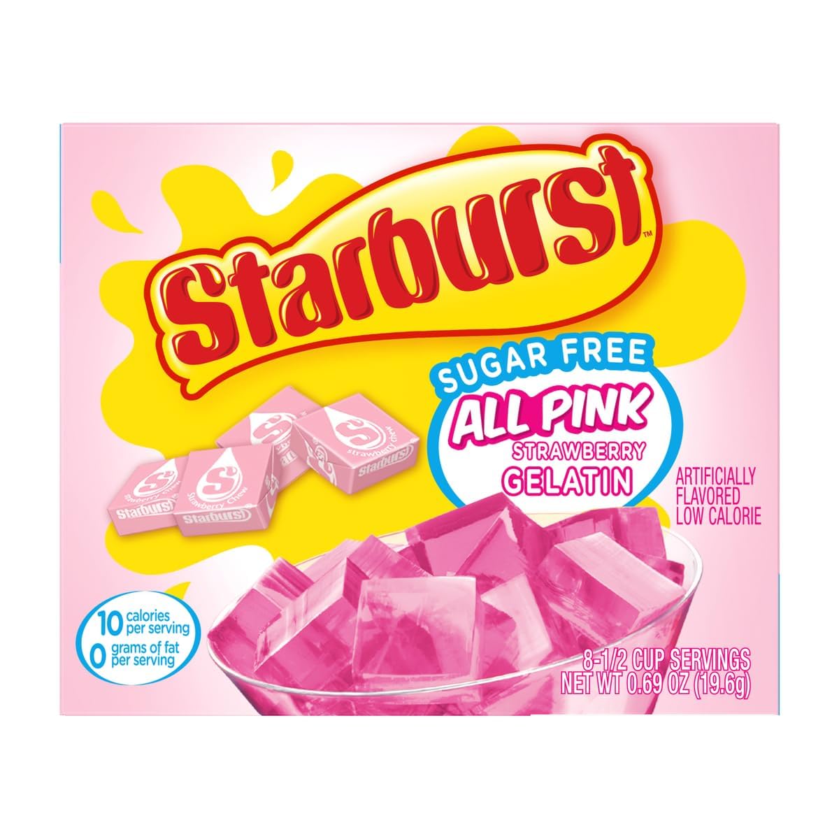 Starburst close-up of gelatin texture showing glossy set and appealing firmness