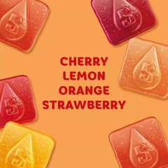 Open bag of Starburst Goodies pouring gummies for quick grab-and-go convenience