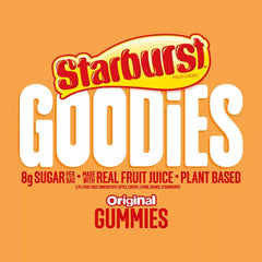 Close-up of Starburst Goodies gummies showing chewy texture and juicy appeal