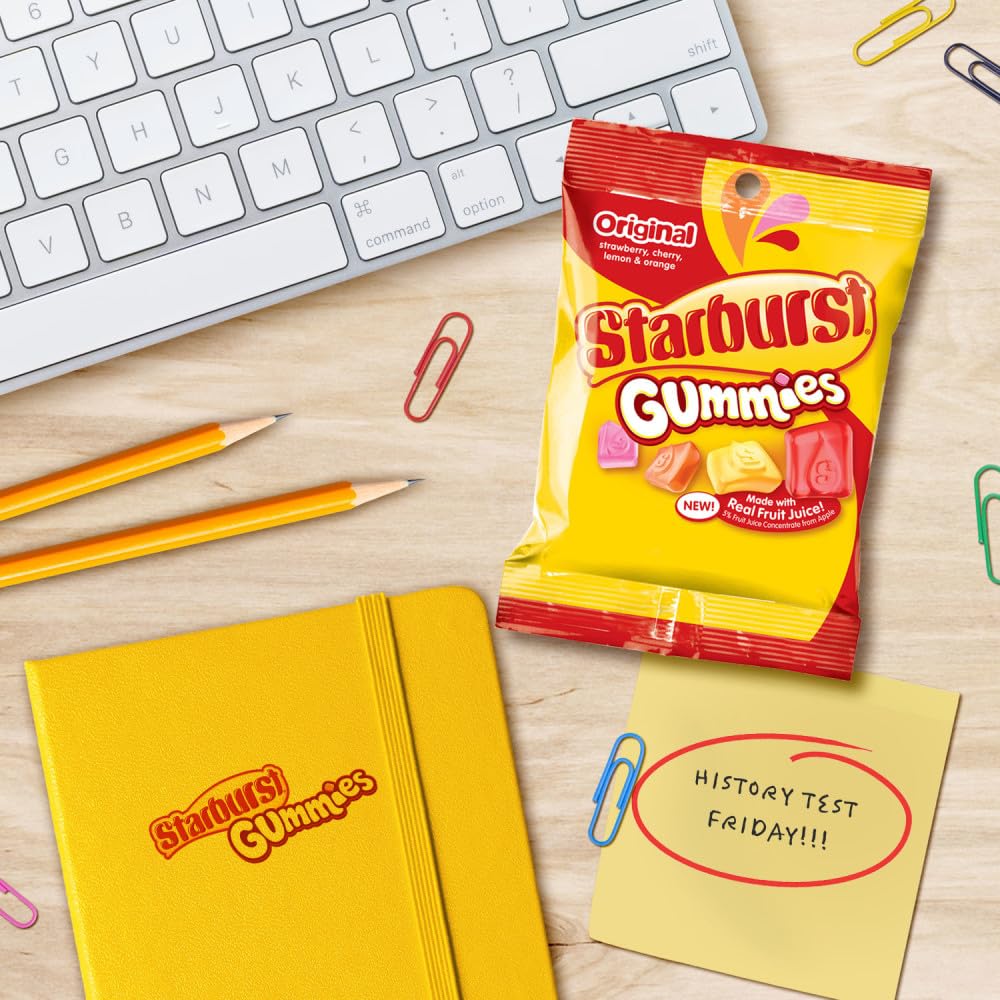 Starburst bag in hand showing scale and convenient portioning