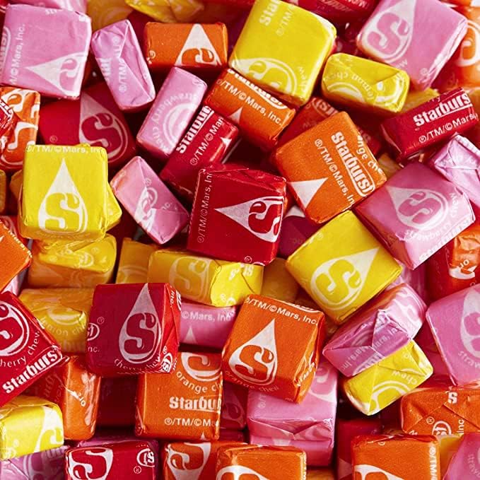 starburst scale comparison in hand showing generous two-pound quantity