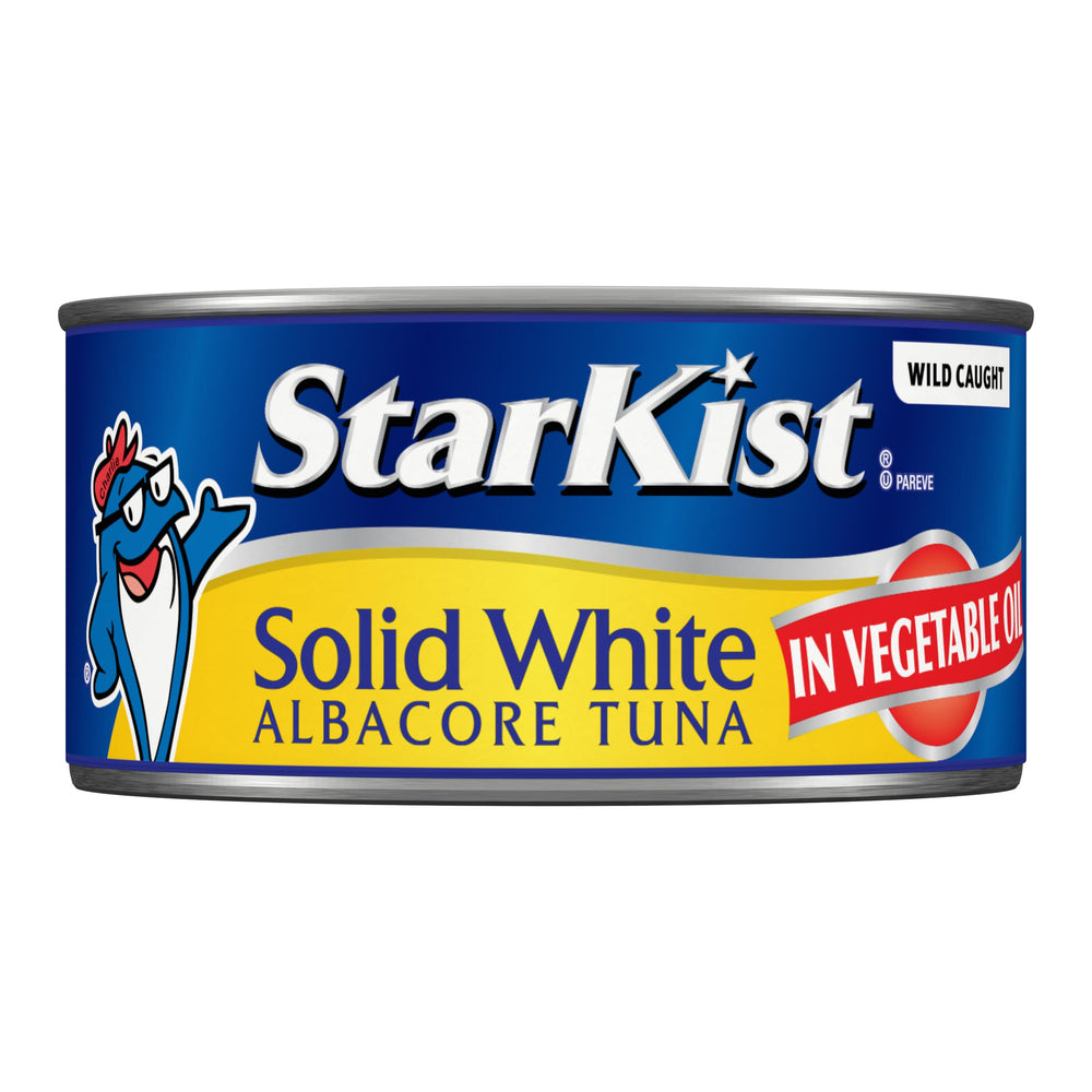 StarKist open can with solid albacore fillet showcasing firm texture