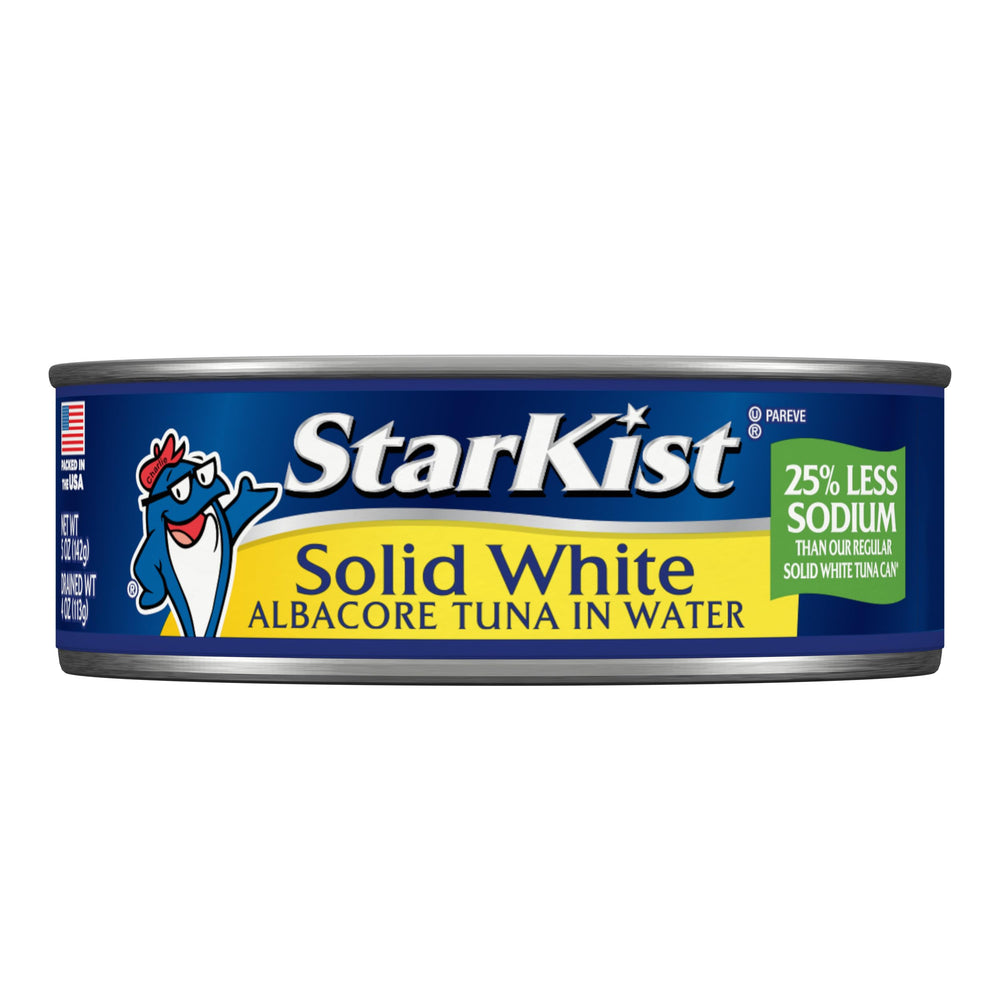 StarKist open can with visible tuna fillet for easy serving