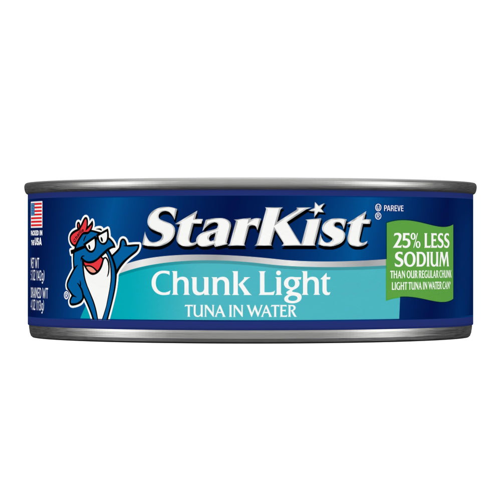 StarKist opened can top view showing tuna flakes and ready-to-eat benefit