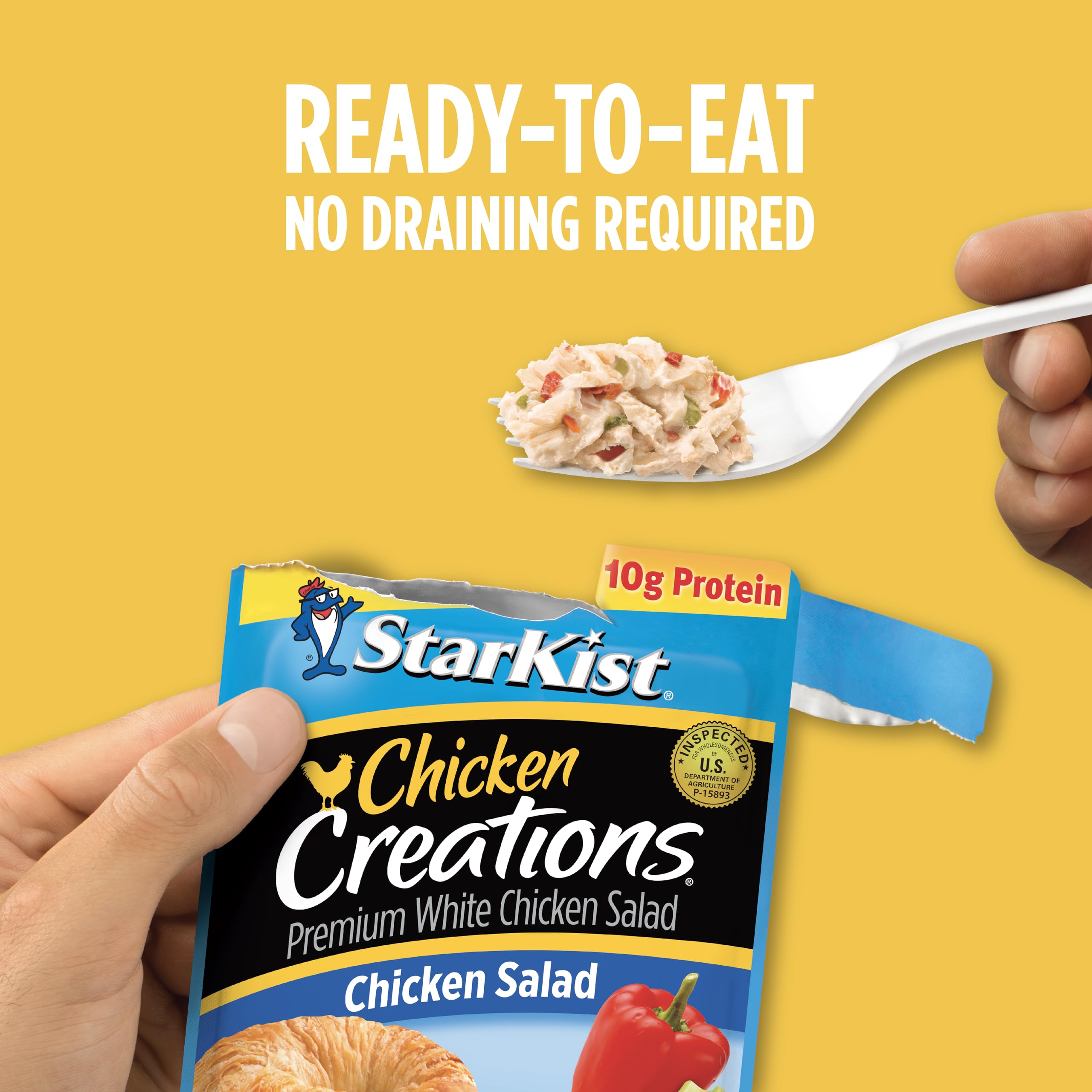StarKist chicken salad served on mixed greens showing quick meal benefit