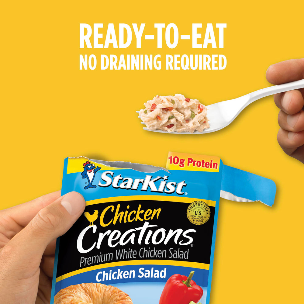 StarKist chicken salad served on mixed greens showing quick meal benefit