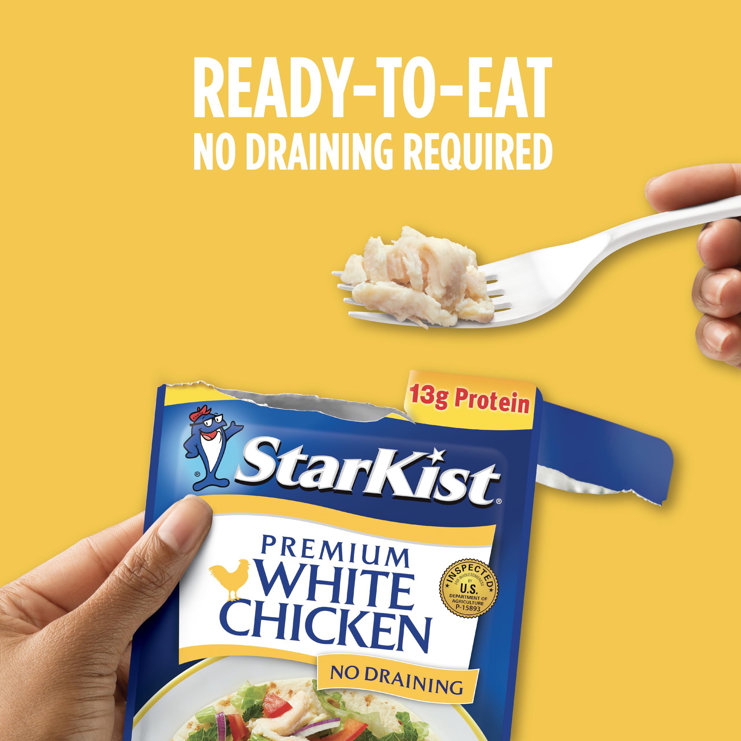 StarKist chicken served on salad showing easy meal topping option