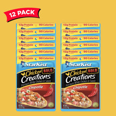StarKist pouch close-up label highlighting chipotle flavor and ease