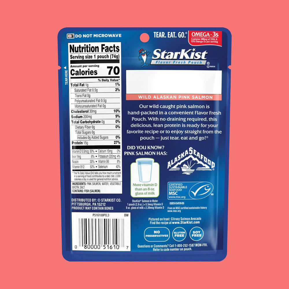 StarKist close-up of salmon texture highlighting quality and protein-rich benefit