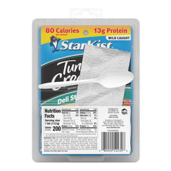 StarKist crackers next to opened pouch illustrating ready-to-eat assembly and portion control