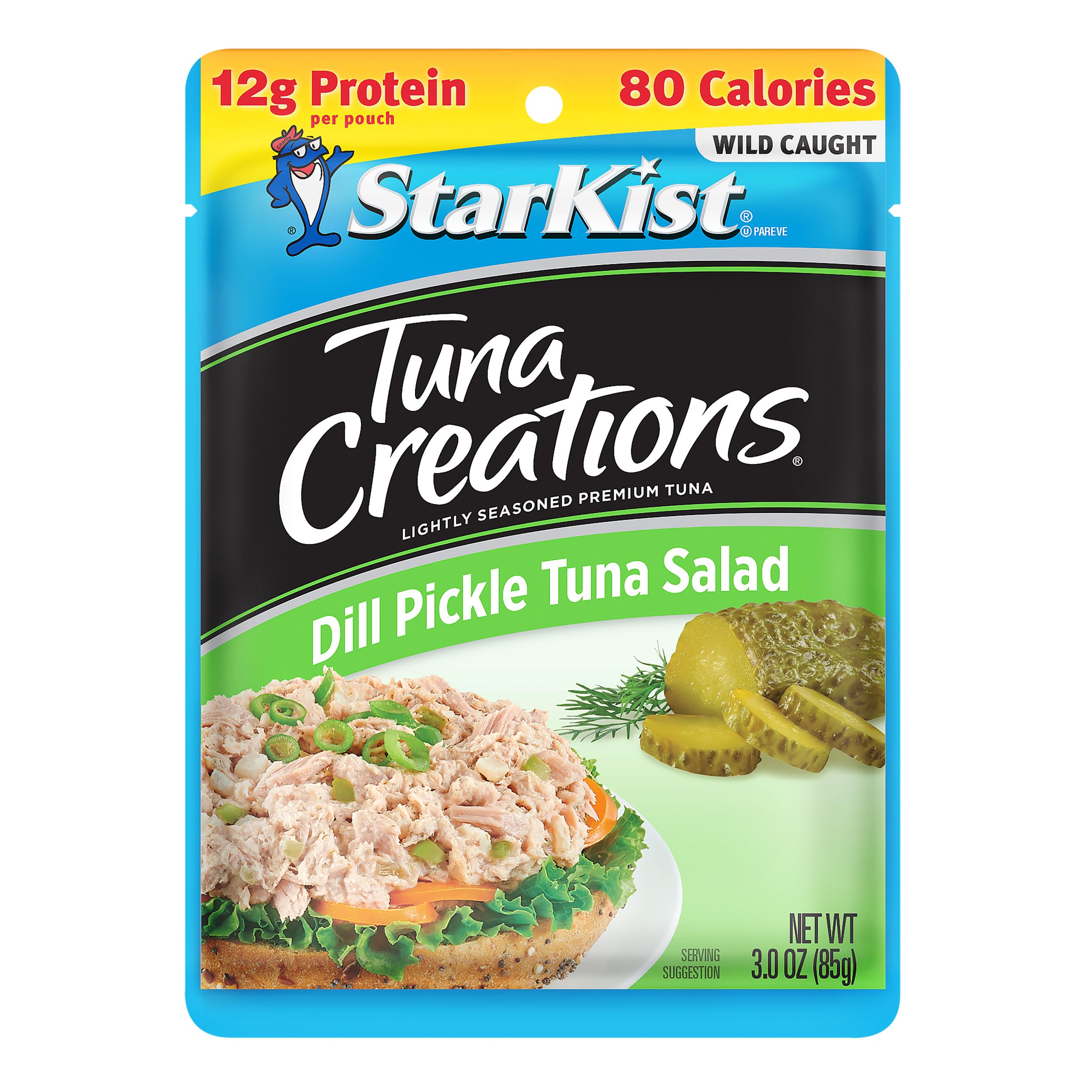 StarKist open pouch of dill pickle tuna ready to eat on the go