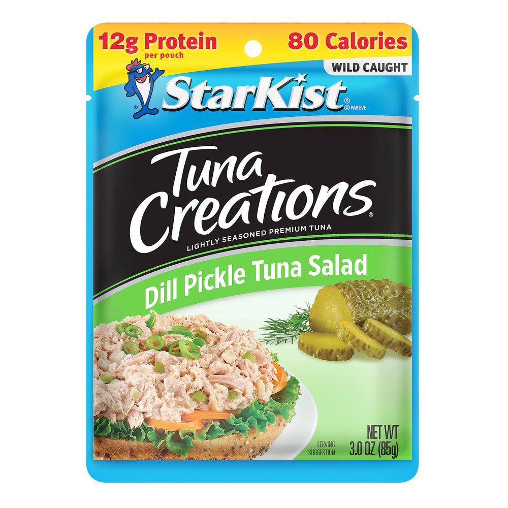 StarKist open pouch of dill pickle tuna ready to eat on the go