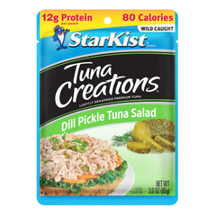 StarKist open pouch of dill pickle tuna ready to eat on the go