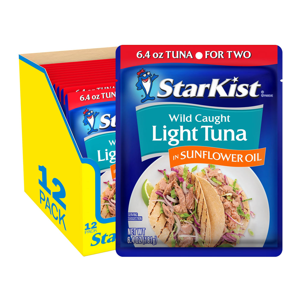StarKist front pouch packaging showing brand and convenient 6.4oz pouch benefit
