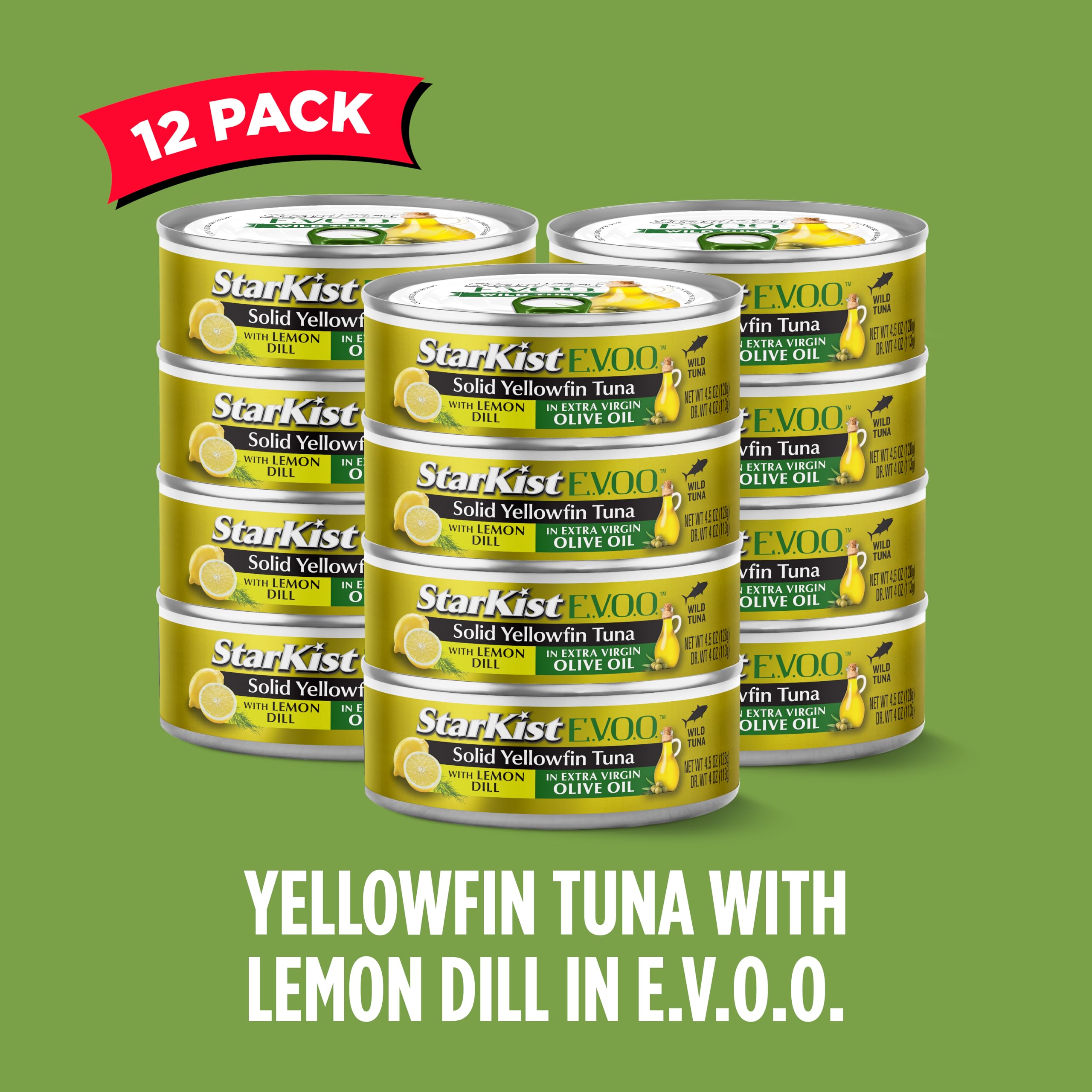 StarKist open can showing yellowfin fillets in olive oil for quality texture