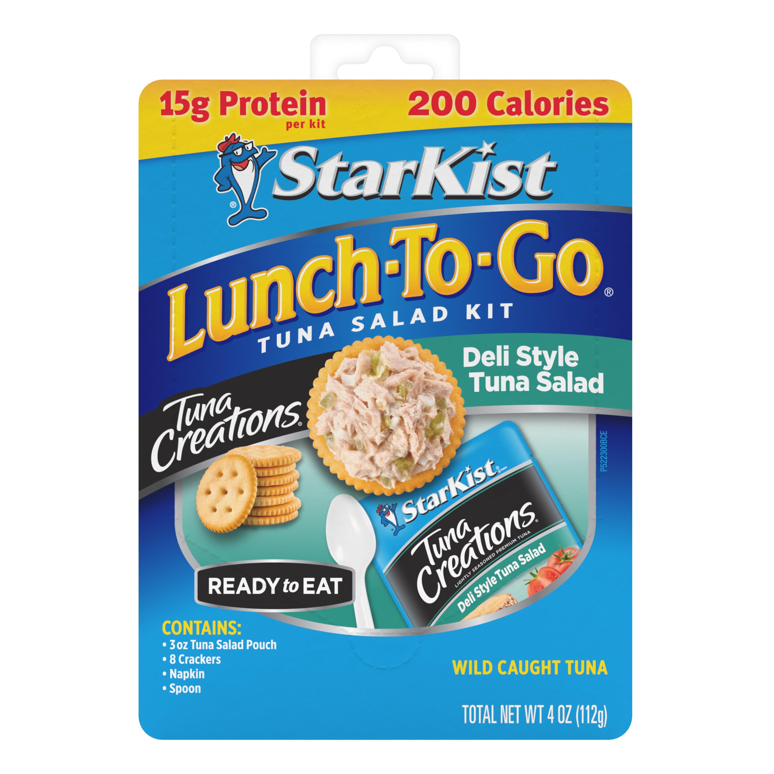 StarKist pouch close-up revealing tuna salad texture and crunchy mix-ins for satisfying bites