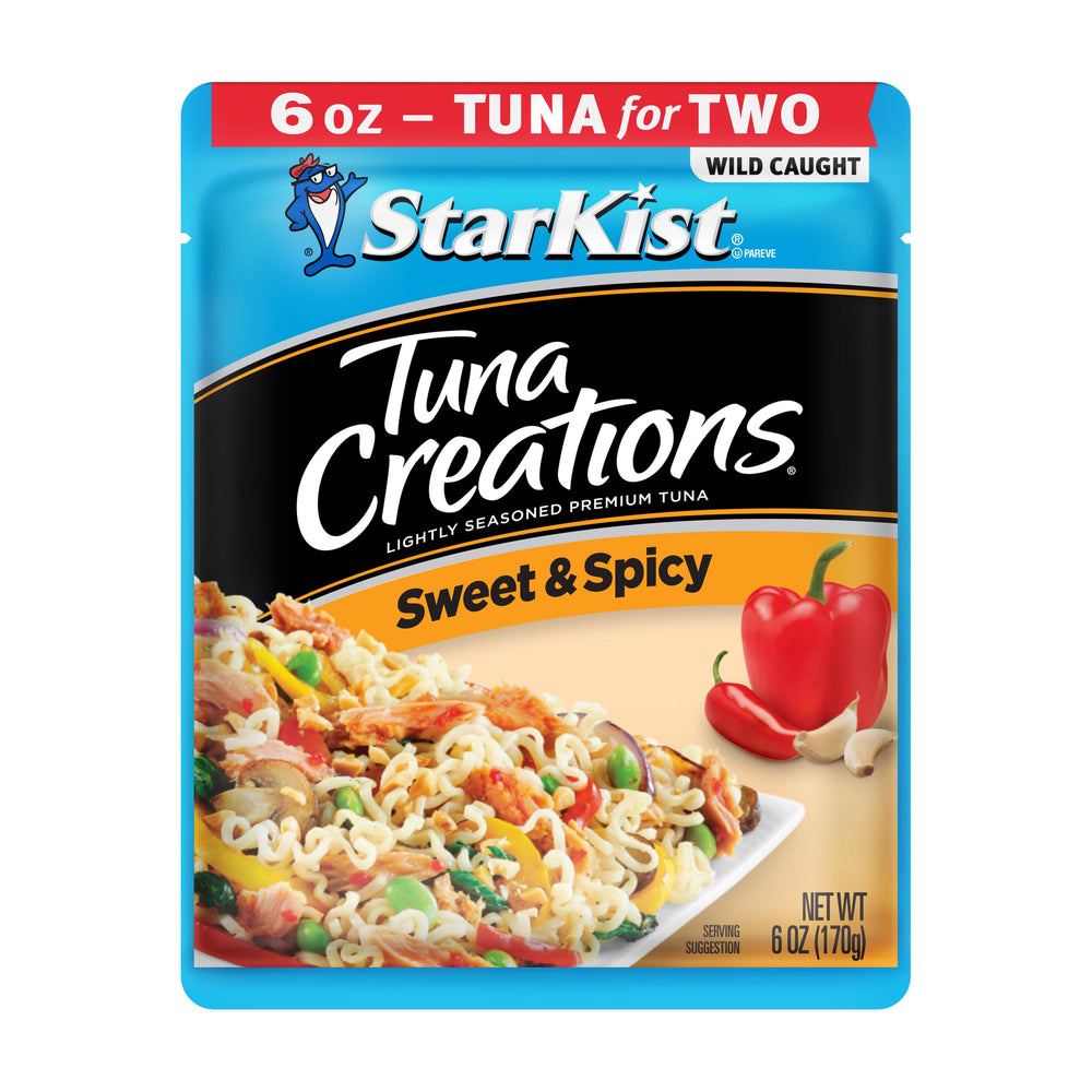 StarKist opened pouch ready-to-eat demonstrating portable meal convenience