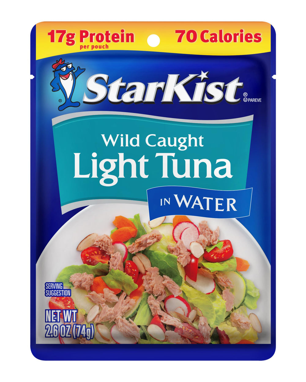 StarKist close-up of a single pouch showing packaging detail and portability