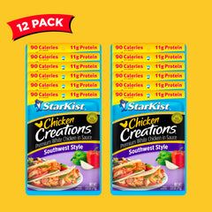 StarKist open pouch revealing chicken and vegetables ready to eat