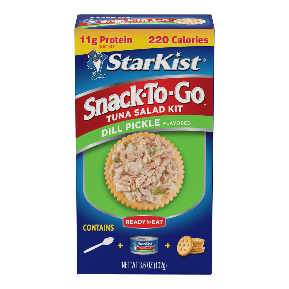 StarKist close-up of tuna salad texture with pickle pieces for crunch
