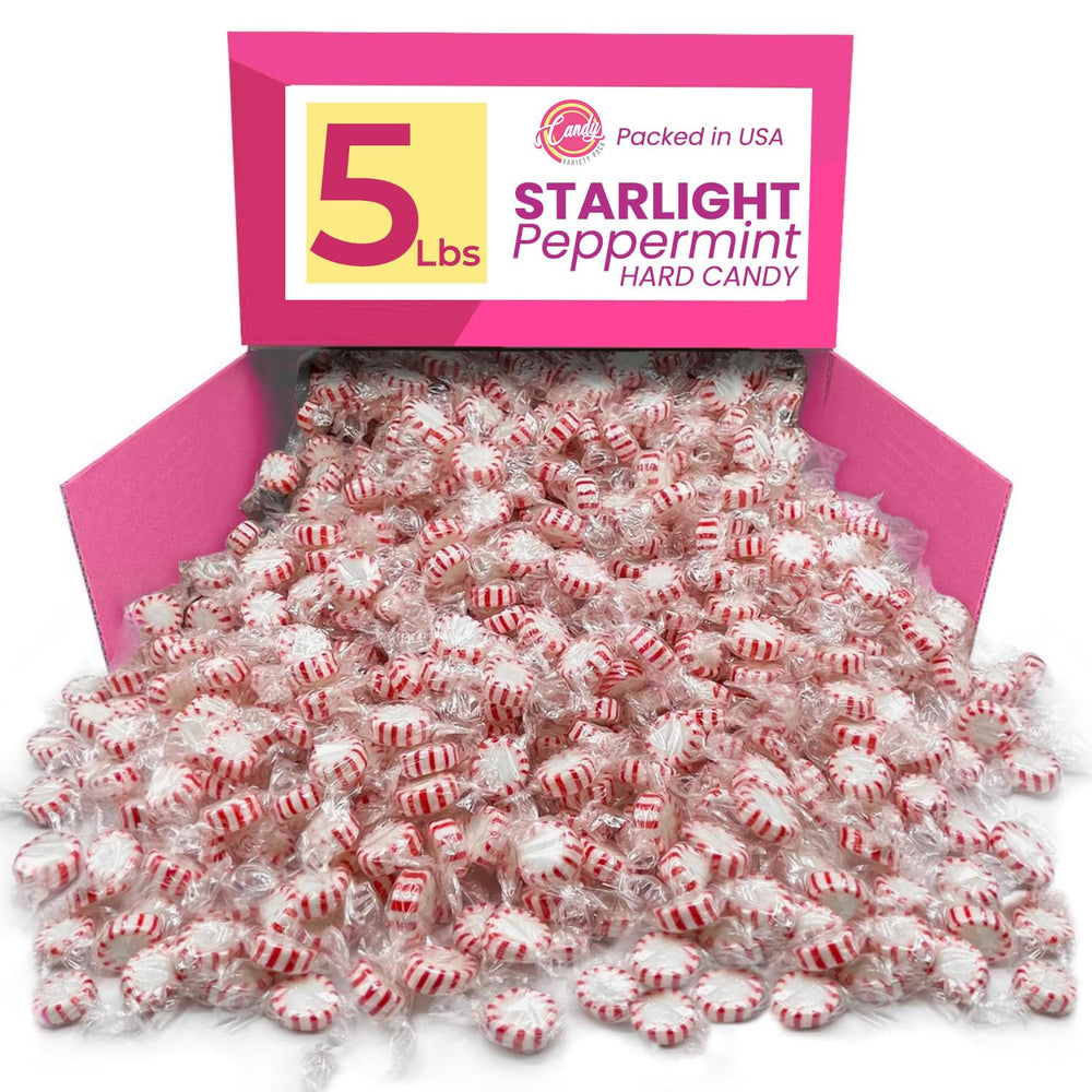 Candy Variety Pack front packaging showing 5 lb bag and branding benefit freshness