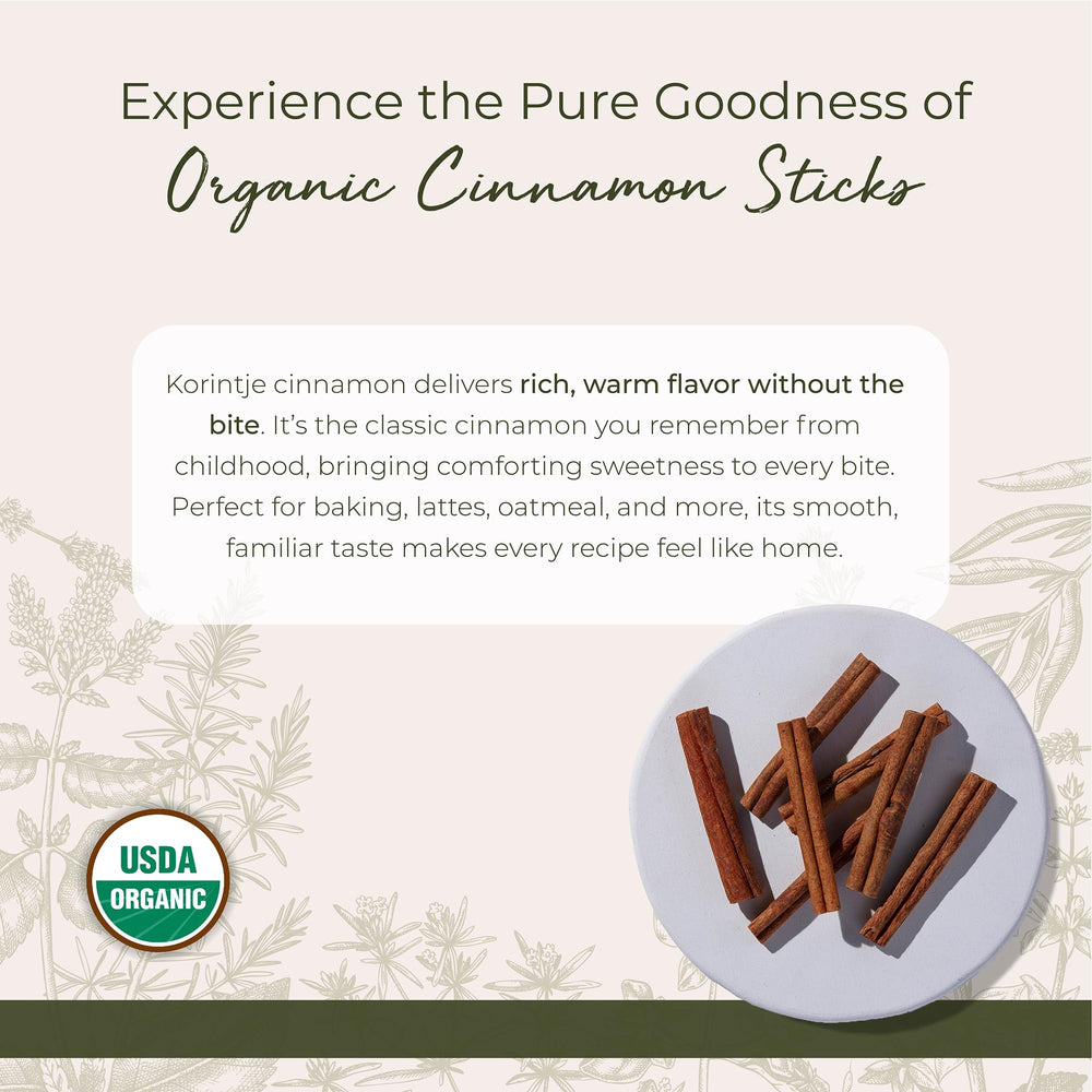Starwest Botanicals close-up of cinnamon quills texture highlighting fresh aroma