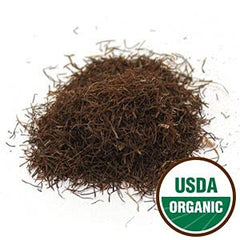 Starwest Botanicals cornsilk close-up texture displaying fine cut fibers for easy infusion benefit