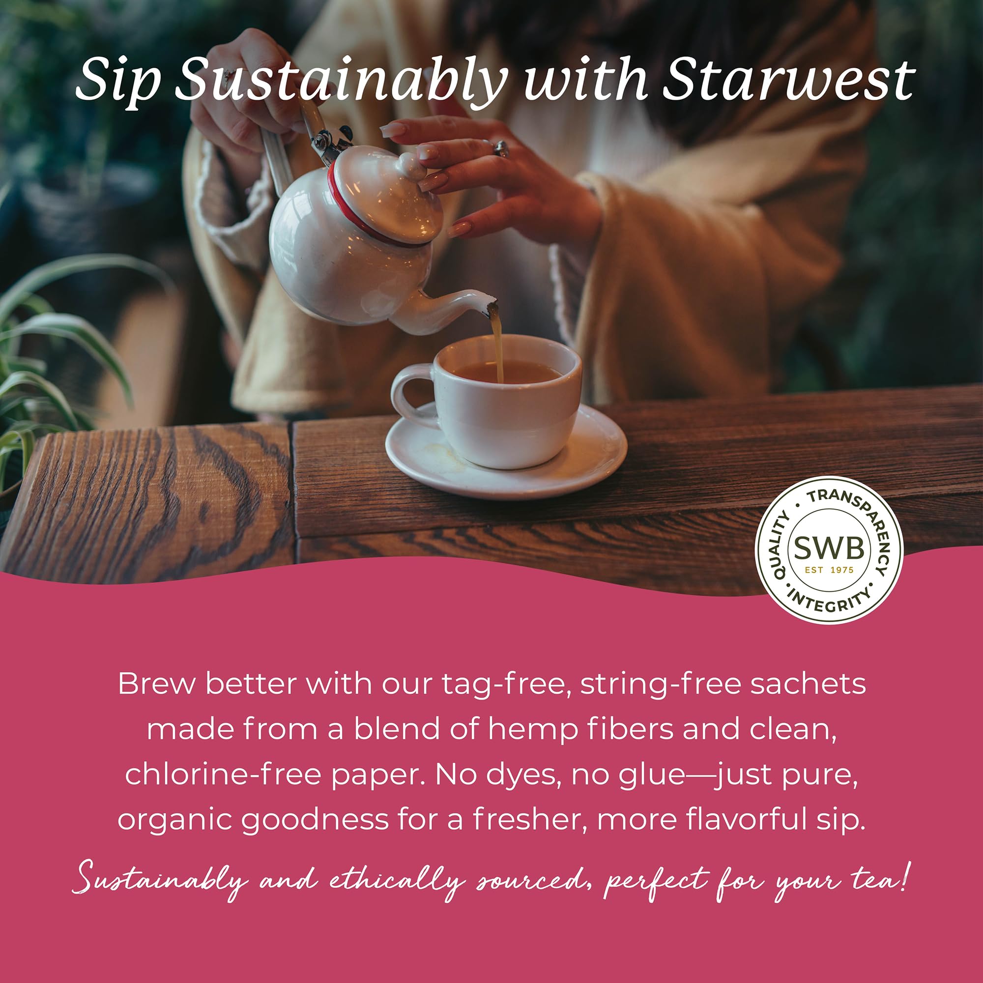 Starwest Botanicals organic and sustainability labels emphasizing certified sourcing