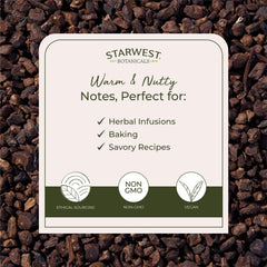 Starwest Botanicals brewed roasted dandelion tea in cup showing warm color benefit