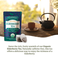 Starwest Botanicals close-up of a tea bag texture highlighting quality and natural ingredients