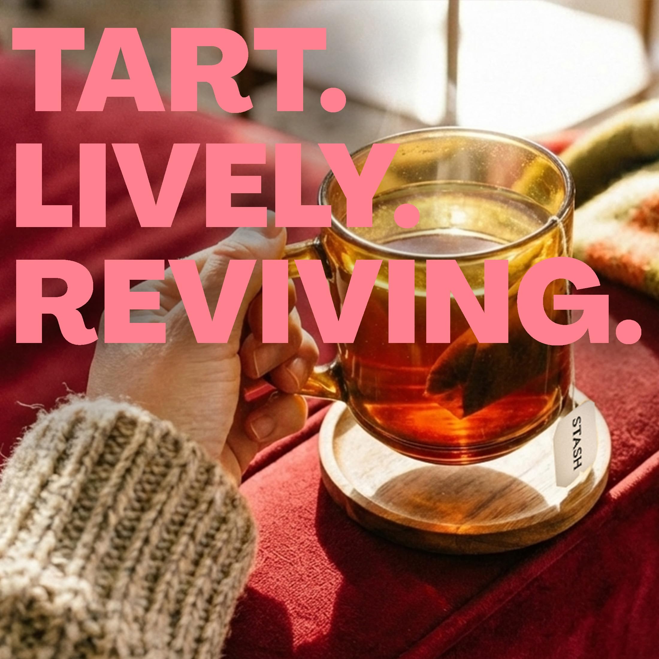Stash brewed iced tea in glass showcasing refreshing fruity green tea