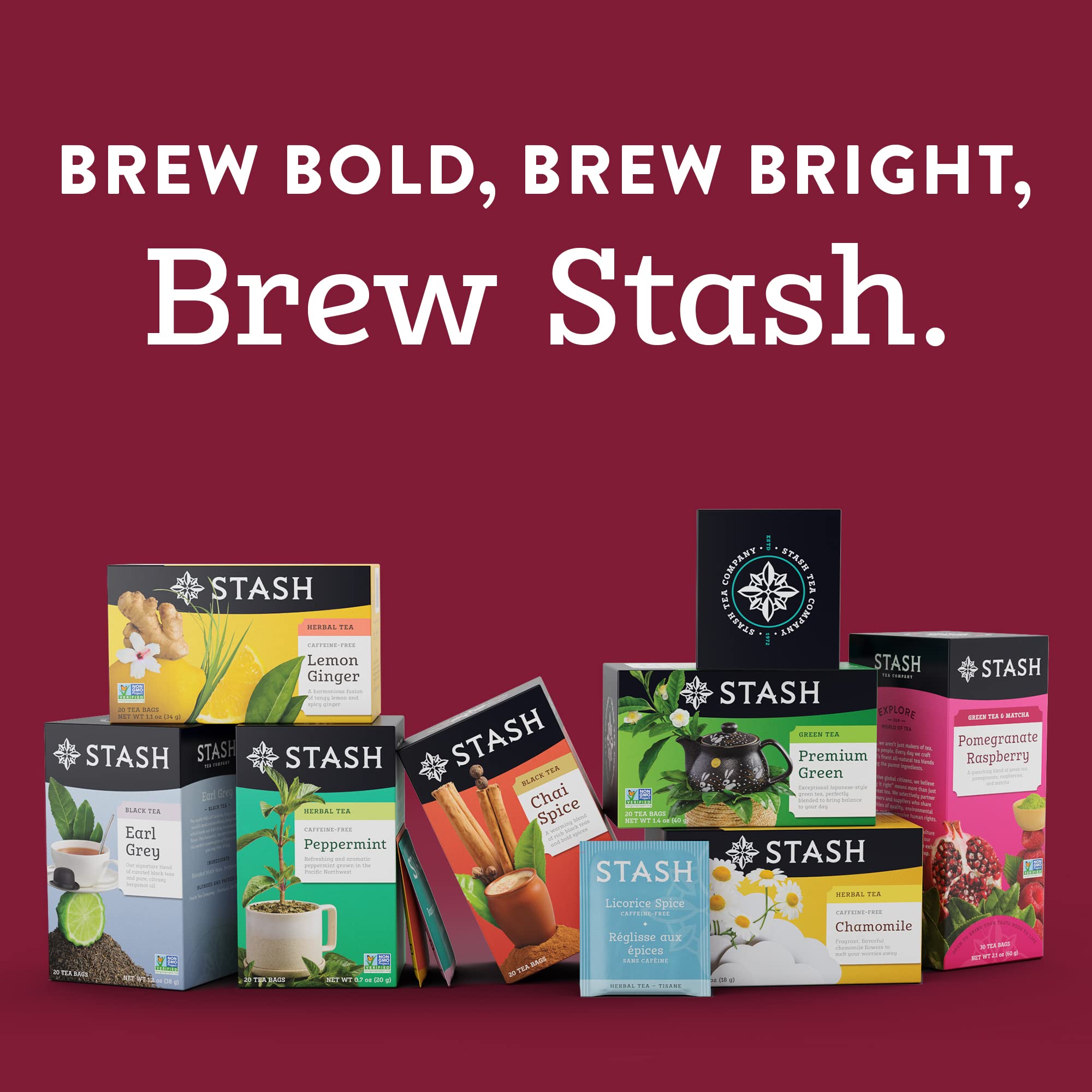 Stash loose tea with cinnamon and cardamom highlighting real spice ingredients