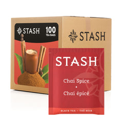 Stash chai spice box front view showing packaging and branding for quick selection