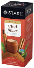 Stash front packaging showing chai spice label and quantity benefit convenience