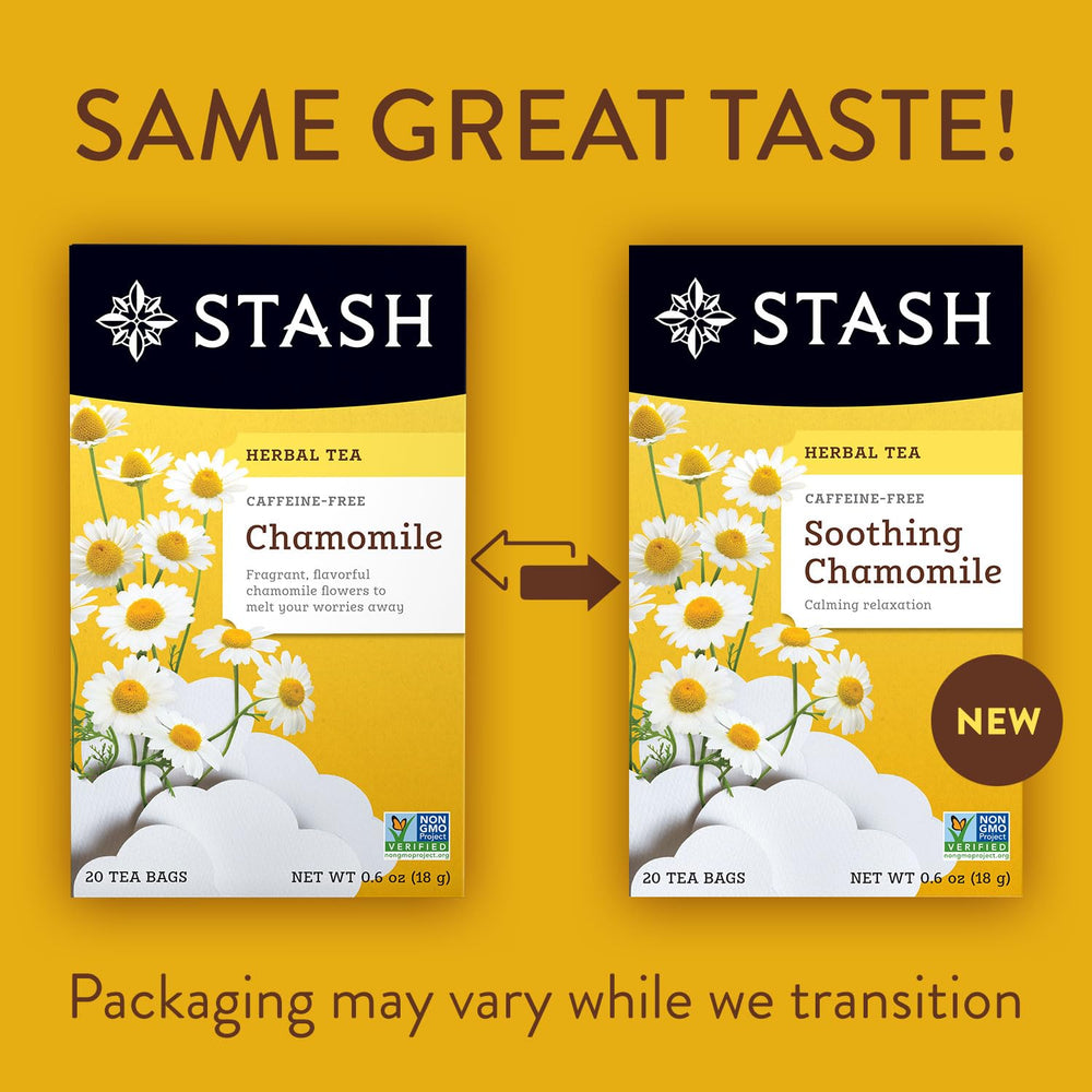 Stash chamomile flowers close-up showing delicate petals and gentle flavor