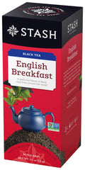 Stash front box view showing English Breakfast for dependable mornings