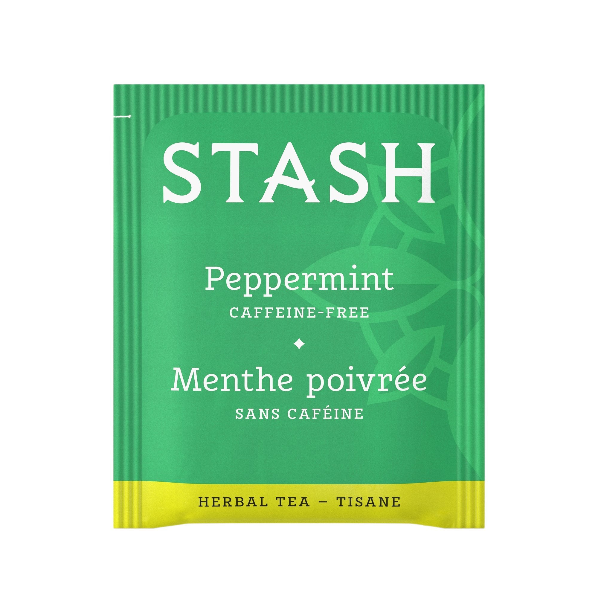 Close-up of peppermint leaves used by Stash highlighting fresh texture and bright aroma