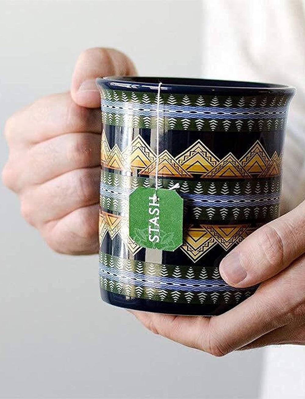 Stash box held in hand showing size and 52-count convenience benefit