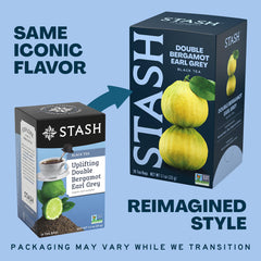 Stash tea foil-sealed bag detail preserving freshness and aroma