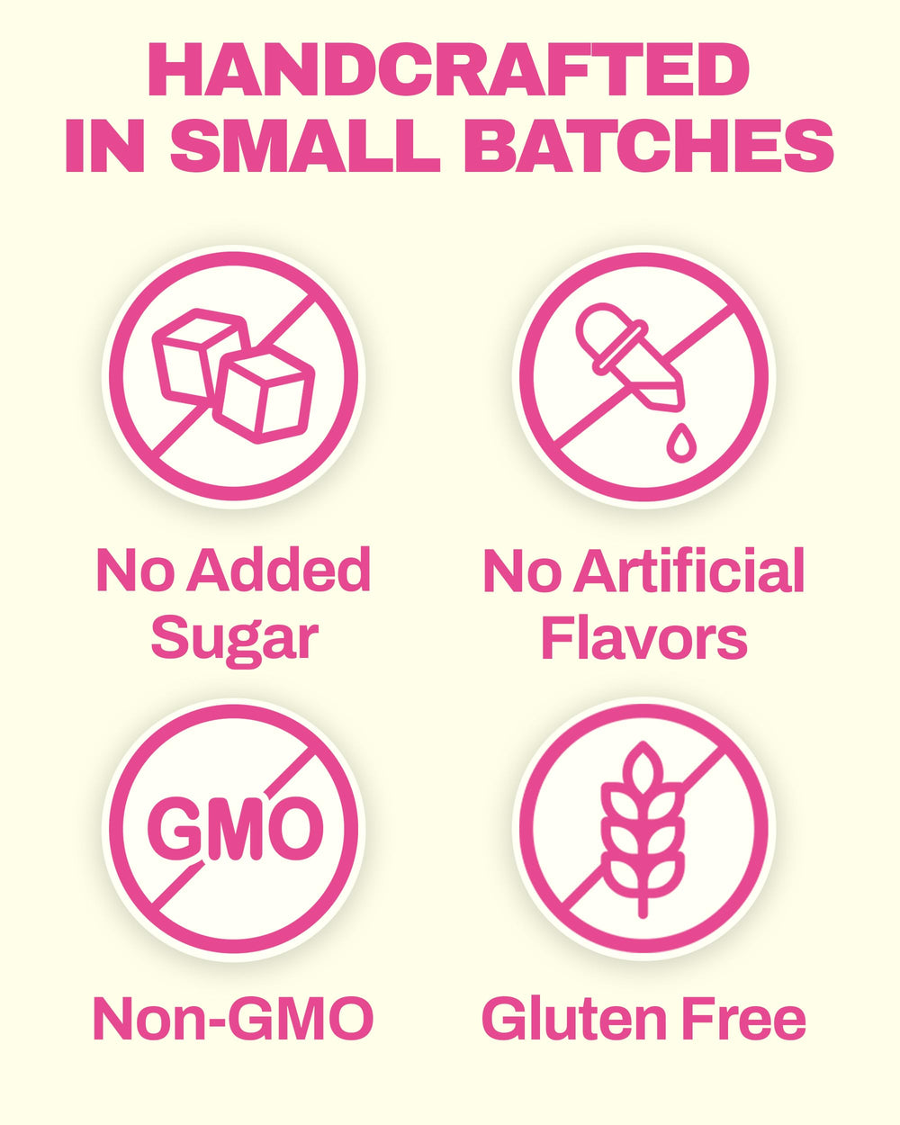 STEADYCRUNCH nutrition label close-up showing sugar-free benefits