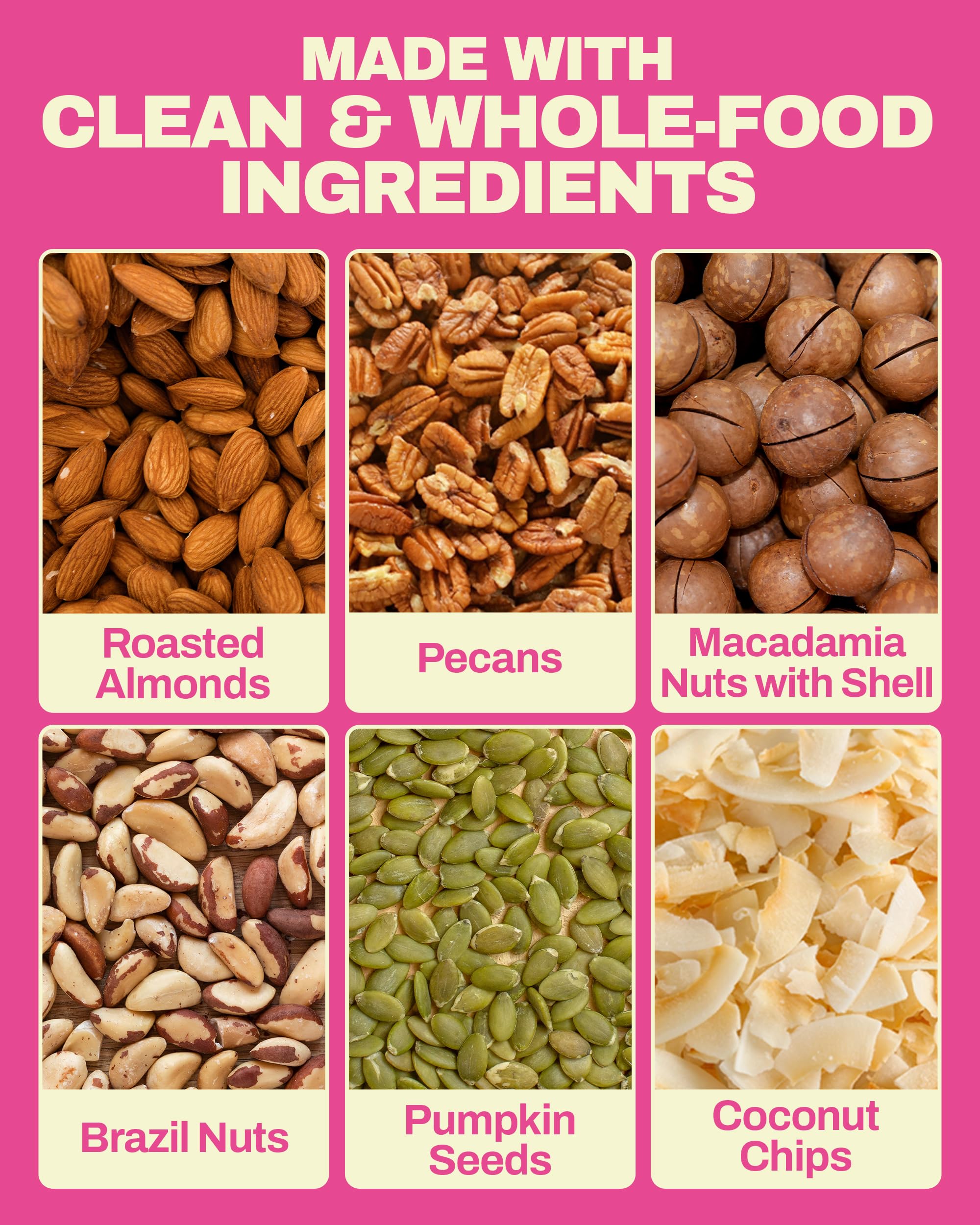 STEADYCRUNCH assorted nuts in bowl demonstrating high-protein snack